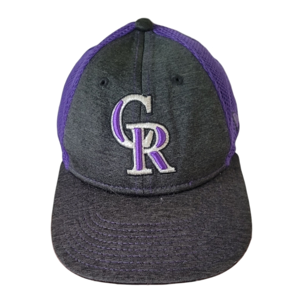 New Era MLB Youth Colorado Rockies Hat Purple Dark Heathered Gray